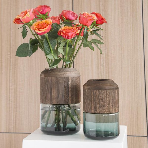 

vases transparent glass vase designer decoration home el board room log solid wood