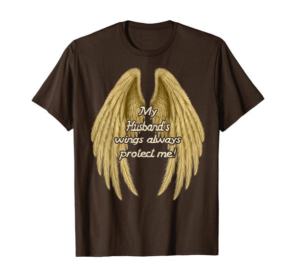 

husband my angels t-shirt - in memory of parents in heaven, White;black