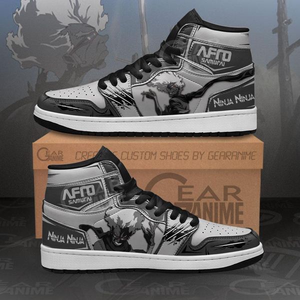 

ninja sneakers afro samurai custom anime sho