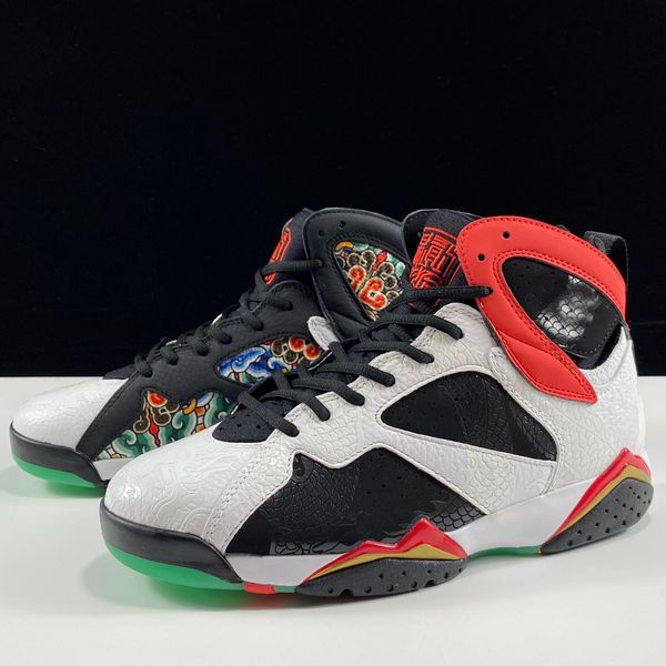 

authentic designer basketball shoes black white red high-outdoor sports training running sneaker gc 7s wholesaler cw2805-160 with original b