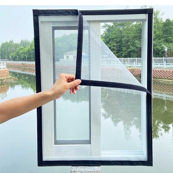 

curtain & drapes mosquito nets for windows, summer insect-proof curtains, removable household screen doors,invisible custom