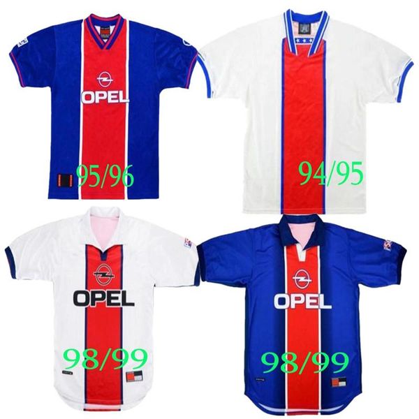 

men's t-shirts 92 93 weah pauleta rai 95 96 94 psges retro shirt ronaldinho okocha beckham ibrahimovic man anelka, White;black