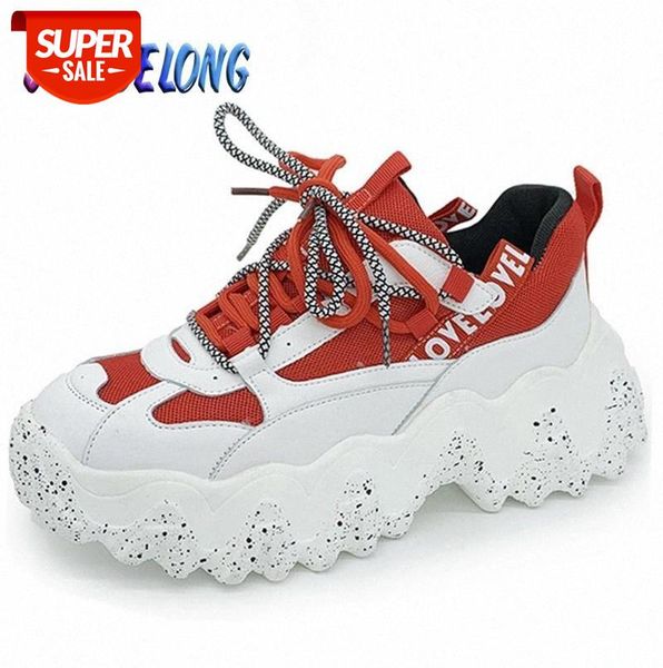 

Fashion Women's Shoes Mesh Breathable Sneakers New Arrival Casual Height Increasing Platform #Nk9B, Black