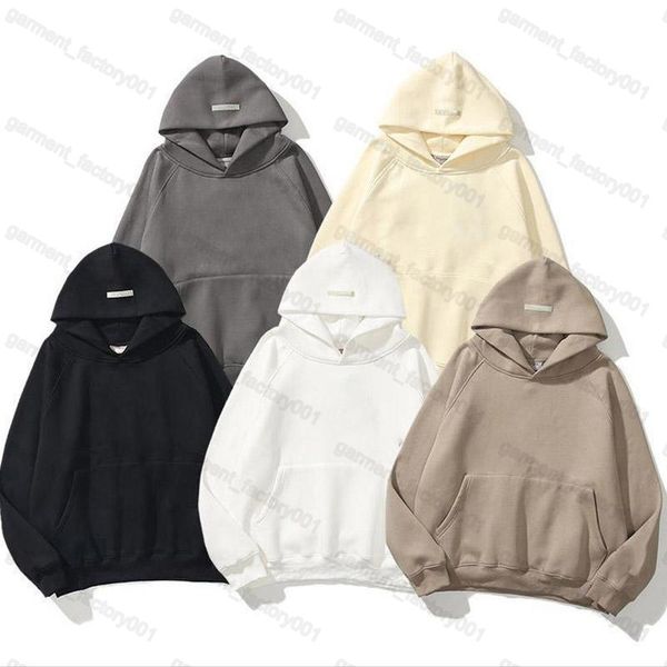 

2021 designer warm hooded hoodies sweater men's women's fashion streetwear pullover sweatshirt loose fg ess hoodie couple clothing, Black