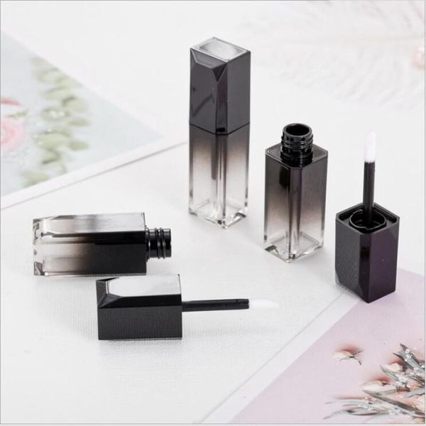 

wholesale 4ml empty lipgloss bottle lip gloss containers tubes gradient black refillable makeup bottles storage & jars