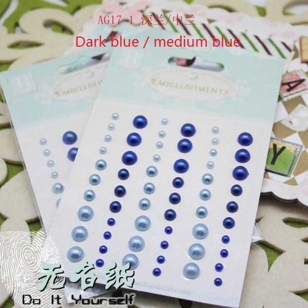

multicolor imitation pearls acrylic decal self adhesive stickers for scrapbooking paper card making crafts diy gift wrap