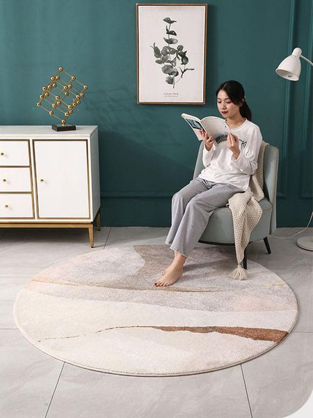 

carpets round carpet nordic soft plush sofa abstract rug home chair mat bedroom living room floor rugs and
