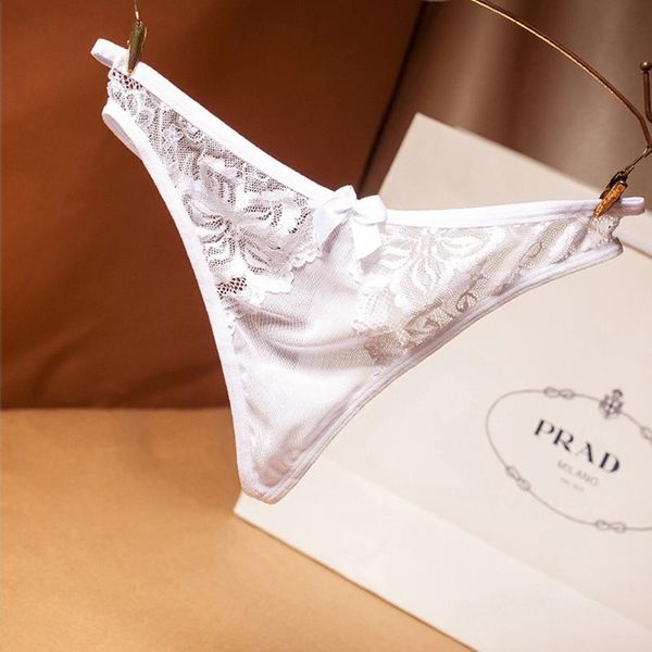 

women's underwear lace g-string transparent gauze thong low waist buttock cross strap panties bowknot hollow out t pants, Black;pink