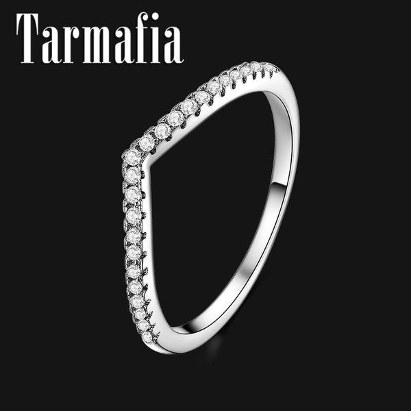 

cluster rings classic luxury cz real solid 925 sterling silver stackable ring for women jewelry wedding engagement 2021, Golden;silver