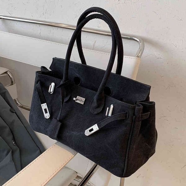 

large capacity women's 2020 new net red canvas fashion portable one shoulder bag