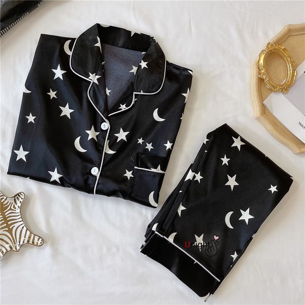 

20213xl-8xl long pajamas satin summer loungewear 2021 plus size women satin womens suit nightgown silk nightie wear home clothes, Black;red