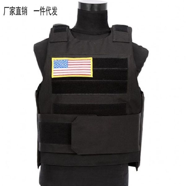 

tactical men's multifunctional hunting vest battle molle waistcoat outdoor combat assault plate carrier protection jackets, Camo;black