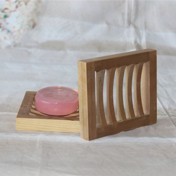 Handmade sabonete prato de madeira caixa de sabão portador de armazenamento de sabão acessórios do banheiro T500934