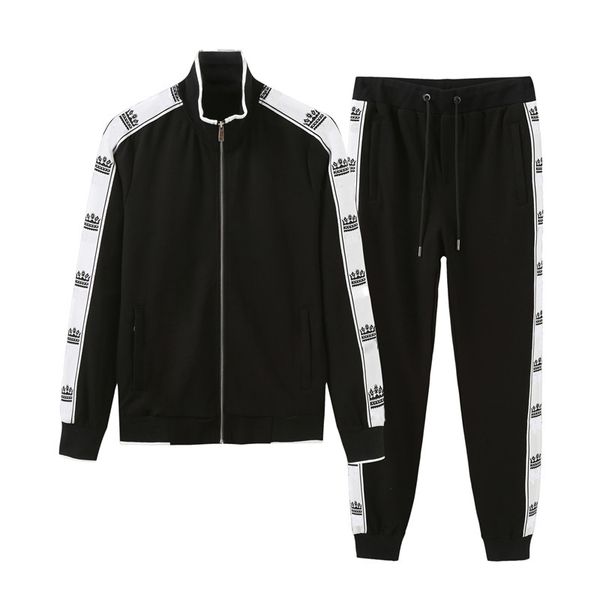 

mens sweatsuit designers tracksuit hoodie sweatshirts black white autumn winter jogger sporting suit men sweat tracksuits set plus, Gray