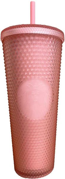 

starbucks 2022 valentine's soft touch pink studded venti (24 oz.) tumbler