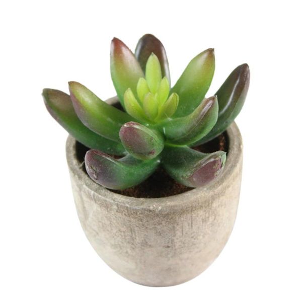 

decorative flowers & wreaths faux succulent artificial fake simulation plants with gray pots