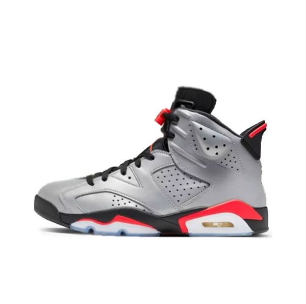 

2021 jumpman 6 flying man retro reflecitions of a champion antiskid shock-absorbing basketball shoes broken flower size36-47 athletic outdoo, Black