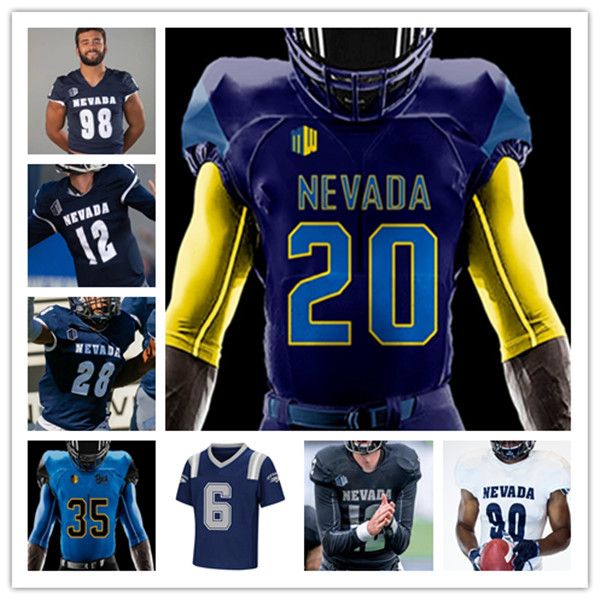 

Custom College Football Nevada Wolf Pack Jersey Carson Strong Sam Hammond Toa Taua Trevor Price Daniel Grzesiak Dom Peterson Romeo Doubs Devonte Lee 4XL, Men navy blue