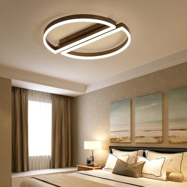 

ceiling lights modern minimalist bedroom lamp round aluminum personality semicircular room study home lighting