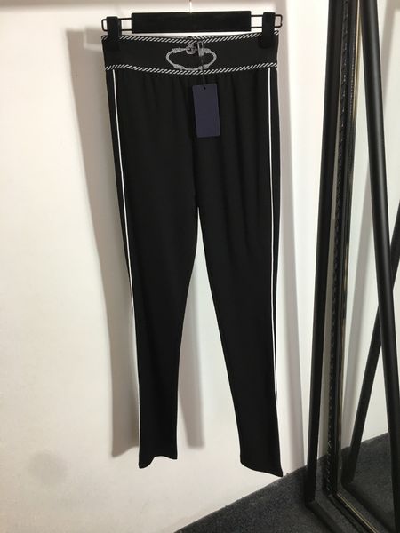 

women's pants back stereo flower pocket stretch slim leggings fashion print letters pencil casual high waist pants, Black;white