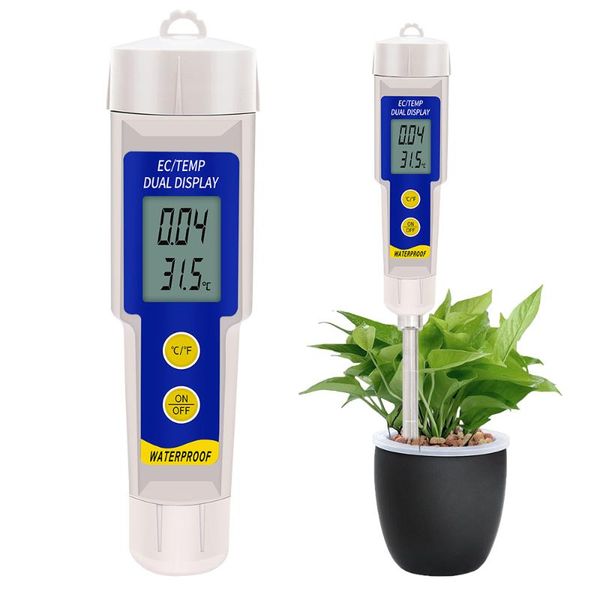 

in 1 ec-315 waterproof soil tester ec & temperature 0.00-4.00ms/cm with atc for lab aquarium 30%off ph meters