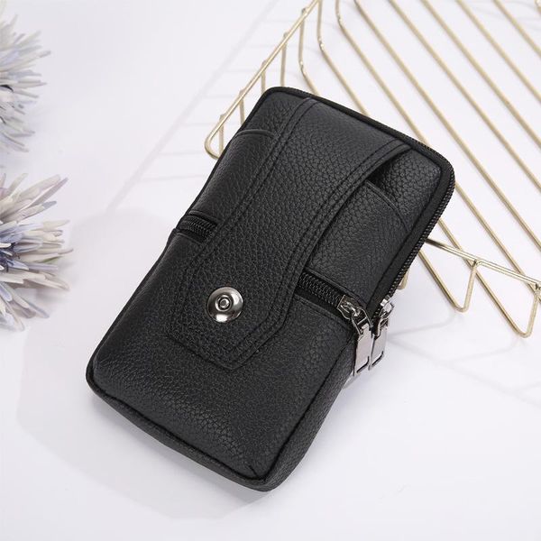 

wallets men's buckle large size multi-layer waterproof wallet, Red;black