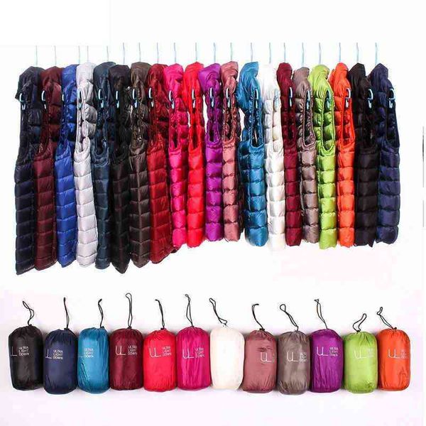 

bang brand women sleeveless women's ultra light down vests slim jacket girl gilet plus lightweight windproof warm waistcoat 211130, Black;white