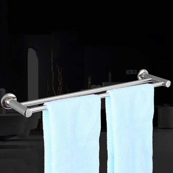 

towel racks double pole stainless steel bar rod rack bathroom el shelf 50cm