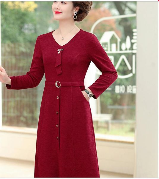 

2021 spring and autumn fashion long sleeve women's dress @192, Black;gray