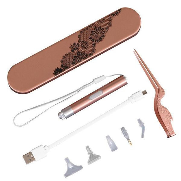 

diamond painting usb pen luminous elbow tweezers set accessories kit for 5d crystal diy tools rechargeable