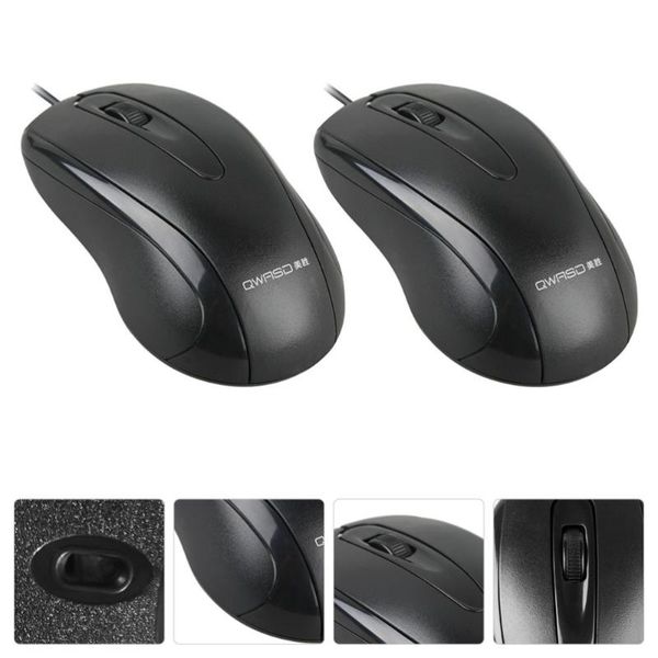 

mice 2pcs lightweight gaming mouses wired lappractical office work