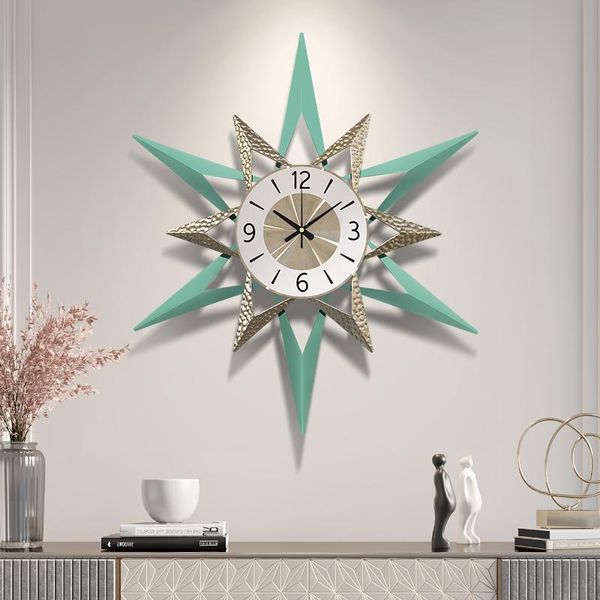 

wall clocks 80cm nordic big clock mute modern design living room home fashion decorative quartz on the
