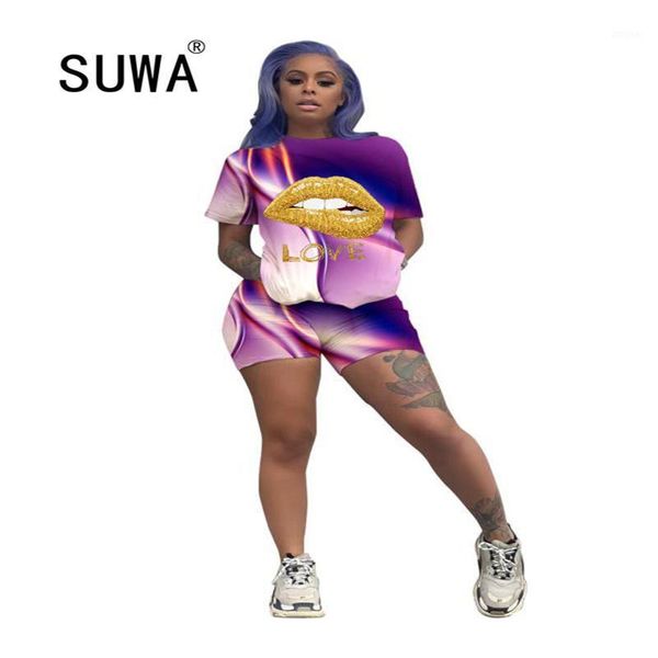 

summer sweat suit biker shorts 2 piece set for women korean outfits t-shirt tee lounge wear + jogger pants tracksuit two dress, White