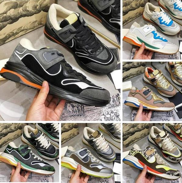 Designer-Sneaker, Luxus-Sneaker für Herren und Damen, Sportschuhe, handpoliert und gebraucht, OldUltrapace-Serie, Sportschuh, TPU-Unterseite, Größe 35–45