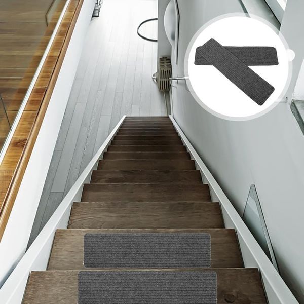 

carpets 2pcs washable stair mats non-skid self-adhesive household step pad