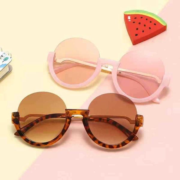 

fashion wafer half frame children's sunglasses fashion outdoor sunshade parent child sunglasses, Blue