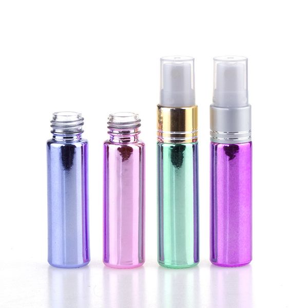 

10ml spray glass electroplating colorful essential oil perfume bottle