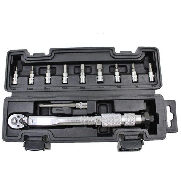 

hand tools 11-piece preset adjustable torque wrench 1/4 5-25nm