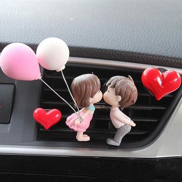 

car air freshener lovely couple girl boy vent perfume clip diffuser conditioning fragrance aromas deco v7m7