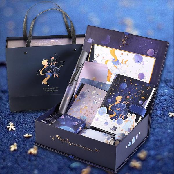 

prince colorful page hand book gift box notebook illustration student diy account material notepads, Purple;pink