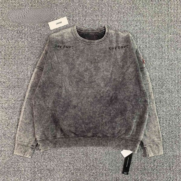 

sweater washed and distrsed brand loose casual men women 1:1 c.e cavempt pullover, White;black