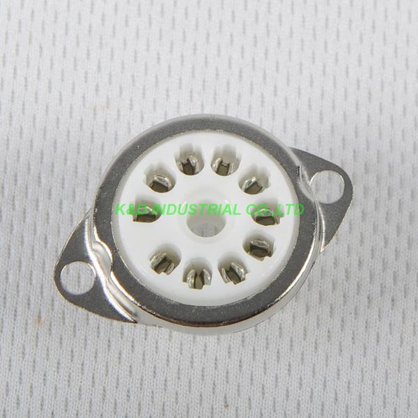 

smart power plugs 2pcs 10pin ceramic tube socket 6af9 6x9 vale chassis mount fr amp