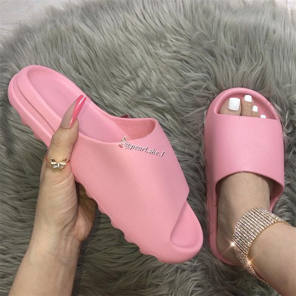 

slippers fashion brand summer beach soft sole slide women's sports shoes anti-slip wholesales open toe slipper, Black