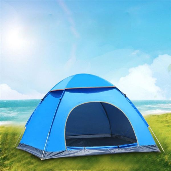

outdoor portable anti-uv 2 person ultralight folding tent waterproof hiking camping up automatic open sun shade tents and shelters