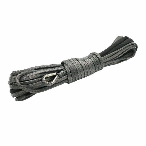 

motorcycles winch rope synthetic utv with sheath 15m*4.8mm atv cable parts