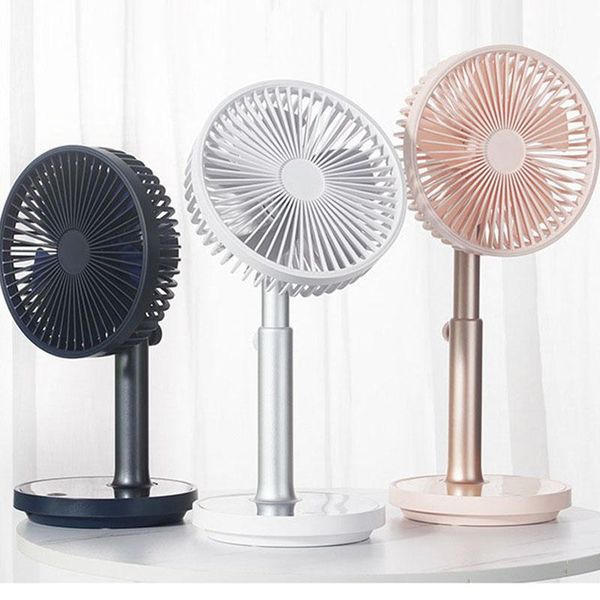 

electric fans portable fan with led light adjustable height air cooler usb rechargeable deskmini silent summer ventilador for home