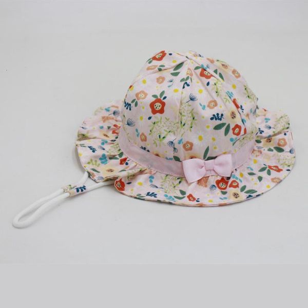 

bucket hat sun hat baby fisherman cute little flower pattern spring and summer boys girls sun, Blue;gray