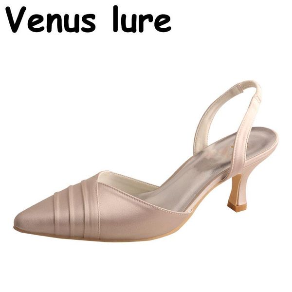 

lure nude pointed toe pumps slingback ladies autumn shoes mid heels dress, Black