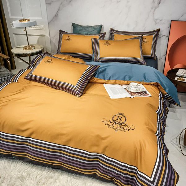 

bedding sets high end luxury pure cotton 4-piece set 100 summer 3-piece quilt cover sheet