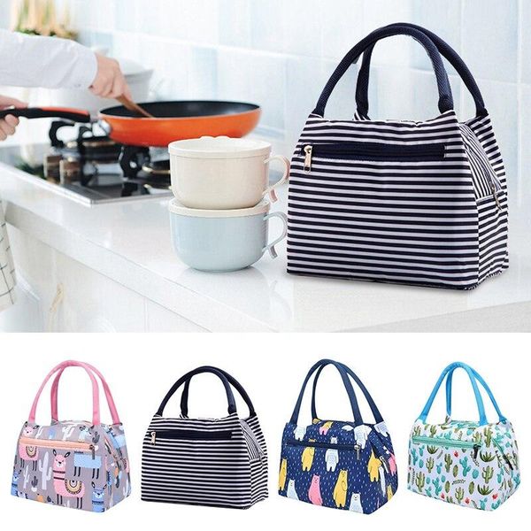 

dinnerware sets kids hand thermal insulated cooling lunch bag picnic storage box easy carry to outdoor